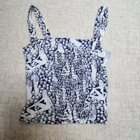 Reformation Elaine convertible top in Au Naturel - Picture 3 of 4